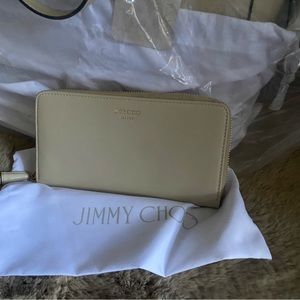 Jimmy Choo, wallet, cream, brand new.
